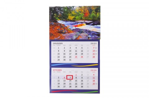Kalendarz ścienny trójdzielne Darrieus Kalendarz ścienny trójdzielne Darrieus