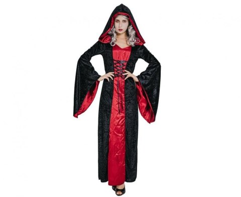 Kostium Strój dla dorosłych Rubinowa Wampirzyca (sukienka z kapturem), rozm. S Godan (SL-CZWS) Kostium Strój dla dorosłych Rubinowa Wampirzyca (sukienka z kapturem), rozm. S Godan (SL-CZWS)
