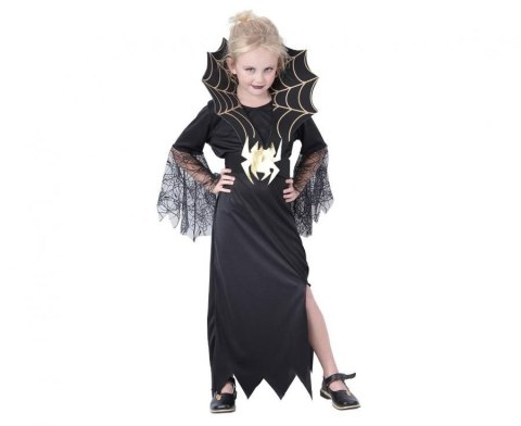 Kostium Zestaw dla dzieci Czarna Wdowa (sukienka, kołnierz, pasek), rozm. 130/140 cm Godan (SL-BW13) Kostium Zestaw dla dzieci Czarna Wdowa (sukienka, kołnierz, pasek), rozm. 130/140 cm Godan (SL-BW13)