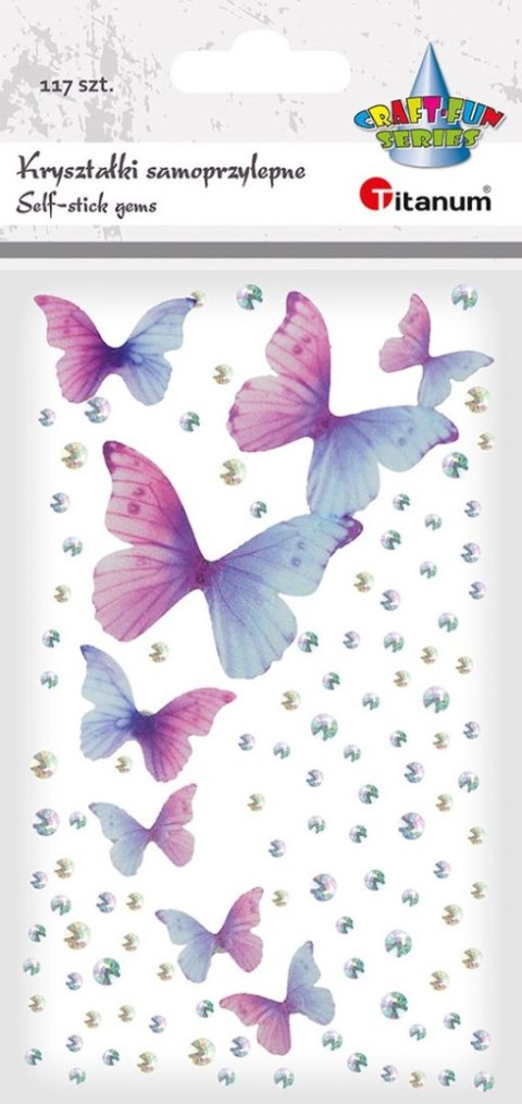 Kryształki Craft-Fun Series +motyle tkaninowe mix Titanum (24SL0319) Kryształki Craft-Fun Series +motyle tkaninowe mix Titanum (24SL0319)