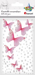 Kryształki Craft-Fun Series +motyle tkaninowe mix Titanum Kryształki Craft-Fun Series +motyle tkaninowe mix Titanum