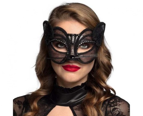 Maska wenecka kot czarny Godan (00202) Maska wenecka kot czarny Godan (00202)