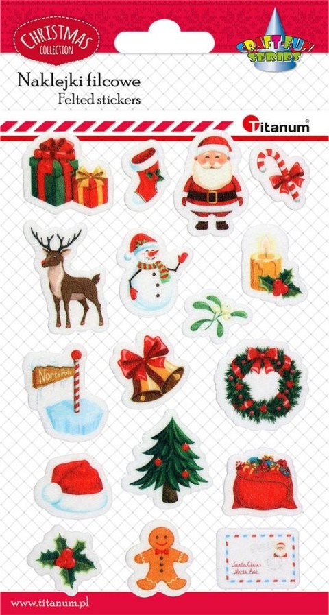 Naklejka (nalepka) Craft-Fun Series filcowa Boże Narodzenie Titanum (25YQ0513-11) Naklejka (nalepka) Craft-Fun Series filcowa Boże Narodzenie Titanum (25YQ0513-11)
