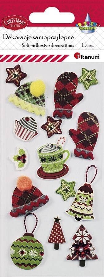Naklejki świąteczne Craft-Fun Series Boże Narodzenie Titanum (19XQ18-9) Naklejki świąteczne Craft-Fun Series Boże Narodzenie Titanum (19XQ18-9)