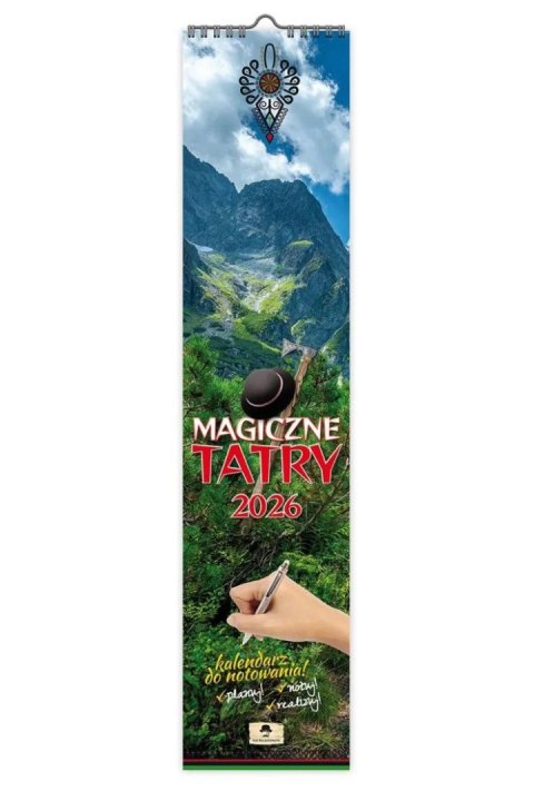 Kalendarz ścienny PASKOWY WĄSKI MAGICZNE TATRY 106mm x 470mm Pan Kalendarzyk (KPW V.4) Kalendarz ścienny PASKOWY WĄSKI MAGICZNE TATRY 106mm x 470mm Pan Kalendarzyk (KPW V.4)