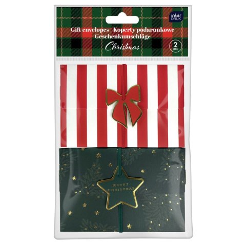 Koperta specjalnego przeznaczenia CHRISTMAS Z GUMKĄ Interdruk (2 SZT) Koperta specjalnego przeznaczenia CHRISTMAS Z GUMKĄ Interdruk (2 SZT)