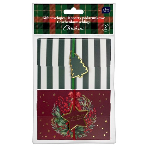 Koperta specjalnego przeznaczenia CHRISTMAS Z GUMKĄ Interdruk (2 SZT) Koperta specjalnego przeznaczenia CHRISTMAS Z GUMKĄ Interdruk (2 SZT)