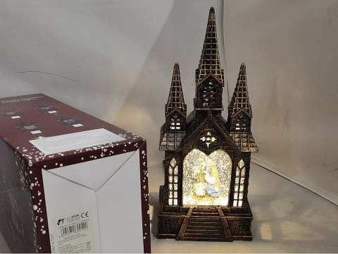 Lampion świąteczny LED kościół 32x13,5x9cm Adar (624542) Lampion świąteczny LED kościół 32x13,5x9cm Adar (624542)