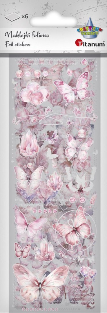 Naklejka (nalepka) Craft-Fun Series Naklejki foliowe 6 plansz Titanum (25YZ013) Naklejka (nalepka) Craft-Fun Series Naklejki foliowe 6 plansz Titanum (25YZ013)