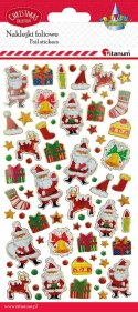 Naklejka (nalepka) Craft-Fun Series foliowa Mikołaje, renifery, prezenty, skarpety Titanum (25CY0424-20) Naklejka (nalepka) Craft-Fun Series foliowa Mikołaje, renifery, prezenty, skarpety Titanum (25CY0424-20)