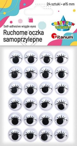 Oczka Craft-Fun Series 15mm 24 szt Titanum (JHYJB-001)