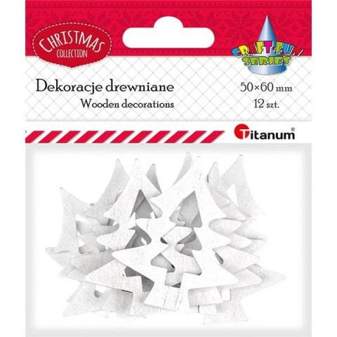 Ozdoba drewniana Craft-Fun Series Białe choinki Titanum (BJ25042701) Ozdoba drewniana Craft-Fun Series Białe choinki Titanum (BJ25042701)
