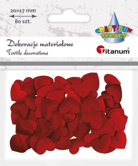 Ozdoba materiałowa Craft-Fun Series serca Titanum (BY002R) Ozdoba materiałowa Craft-Fun Series serca Titanum (BY002R)