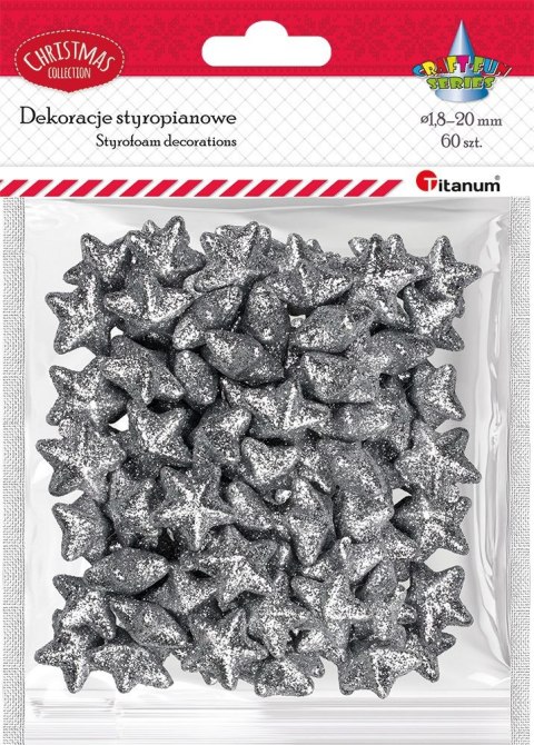 Ozdoba styropianowa Craft-Fun Series gwiazdki Titanum (23YX0326-3(SILVER)) Ozdoba styropianowa Craft-Fun Series gwiazdki Titanum (23YX0326-3(SILVER))
