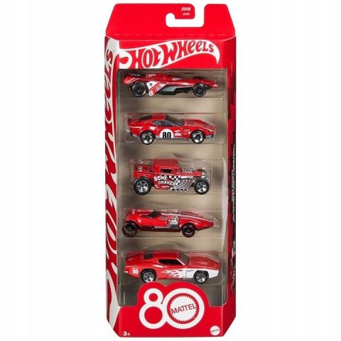 Samochód Zestaw 5 kolekcjonerskich samochodzików w skali 1:64 Hot Wheels (JGK08) Samochód Zestaw 5 kolekcjonerskich samochodzików w skali 1:64 Hot Wheels (JGK08)
