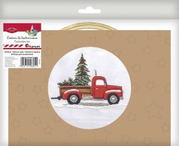 Zestaw kreatywny Craft-Fun Series Zestaw do haftowania - czerwony pick-up z choinką Titanum (25YY0512(1-6#))