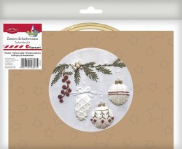 Zestaw kreatywny Craft-Fun Series Zestaw do haftowania - gałązka jodły z bombkami Titanum (25YY0512(1-6#))