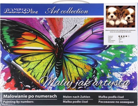 Zestaw kreatywny Malowanie po numerach 30x40cm Dwa psy Flamingo Line (FC34) Zestaw kreatywny Malowanie po numerach 30x40cm Dwa psy Flamingo Line (FC34)