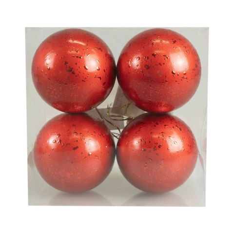 Bombki Zestaw bombek z efektem rosy (4 szt.) - czerwony Arpex (BN6415CZE-6132) Bombki Zestaw bombek z efektem rosy (4 szt.) - czerwony Arpex (BN6415CZE-6132)