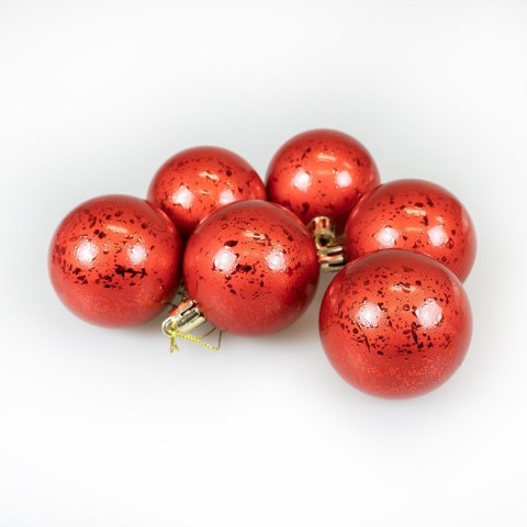 Bombki Zestaw bombek z efektem rosy (6 szt.) - czerwony Arpex (BN6453CZE-6125) Bombki Zestaw bombek z efektem rosy (6 szt.) - czerwony Arpex (BN6453CZE-6125)