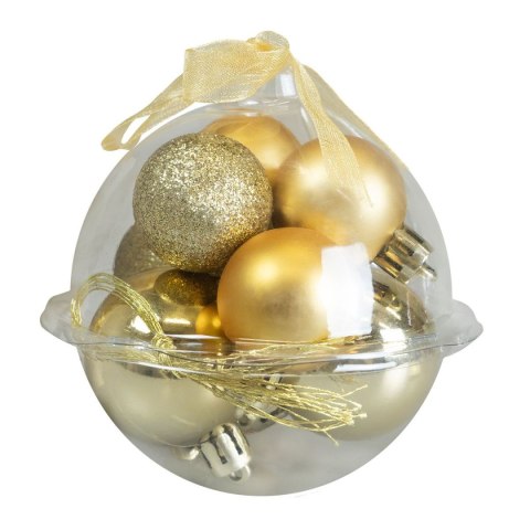 Bombki Zestaw dekoracji w bombce (9 szt.) - złote Arpex (BN6576ZLO-6170) Bombki Zestaw dekoracji w bombce (9 szt.) - złote Arpex (BN6576ZLO-6170)