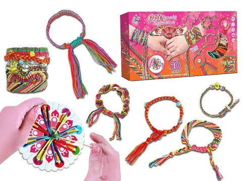 Bransoletka zestaw do tworzenia bransoletek sznurkowych, z koralikami Adar (623224) Bransoletka zestaw do tworzenia bransoletek sznurkowych, z koralikami Adar (623224)