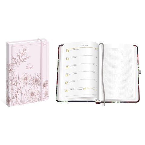 Kalendarz książkowy (terminarz) METAL. Wildflowers B5 Interdruk (192 strony)