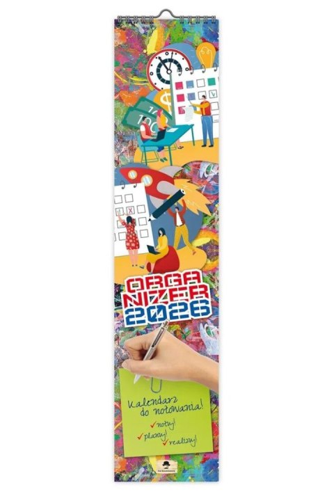 Kalendarz ścienny PASKOWY WĄSKI organizer 106mm x 470mm Pan Kalendarzyk (KPW V.2)