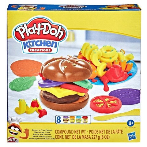 Masa plastyczna dla dzieci Play Doh Zestaw Burger z frytkami mix Hasbro (E5112 E5472) Masa plastyczna dla dzieci Play Doh Zestaw Burger z frytkami mix Hasbro (E5112 E5472)
