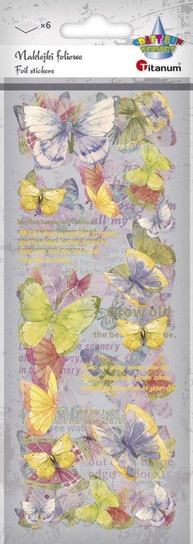 Naklejka (nalepka) Craft-Fun Series Naklejki foliowe 6 plansz Titanum (25YZ018) Naklejka (nalepka) Craft-Fun Series Naklejki foliowe 6 plansz Titanum (25YZ018)