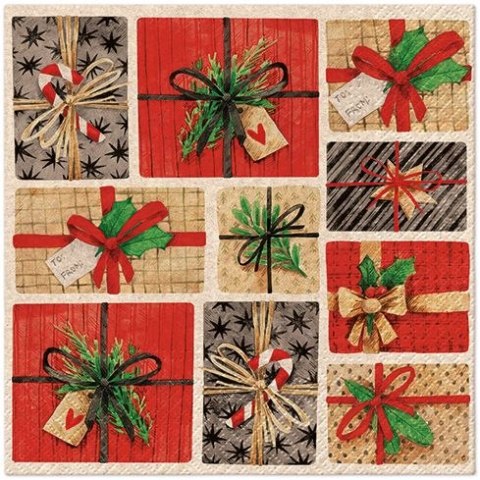 Serwetki Lunch mix bibuła [mm:] 330x330 Paw (SDLE022500)