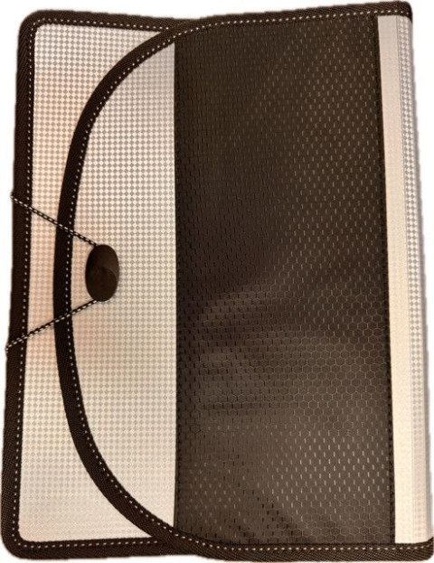 Teczka konferencyjna A4 srebrno-czarny polipropylen PP Teczka konferencyjna A4 srebrno-czarny polipropylen PP