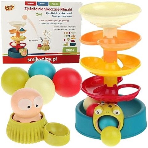 Zabawka edukacyjna zjeżdżalnia skaczące piłeczki Smily Play (SP84959) Zabawka edukacyjna zjeżdżalnia skaczące piłeczki Smily Play (SP84959)