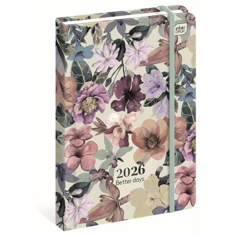 Kalendarz książkowy (terminarz) mat+uv FLOWERS B6 Interdruk (192 strony) Kalendarz książkowy (terminarz) mat+uv FLOWERS B6 Interdruk (192 strony)