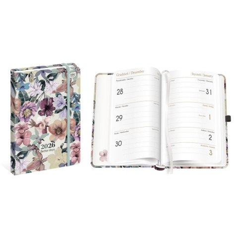 Kalendarz książkowy (terminarz) mat+uv FLOWERS B6 Interdruk (192 strony) Kalendarz książkowy (terminarz) mat+uv FLOWERS B6 Interdruk (192 strony)