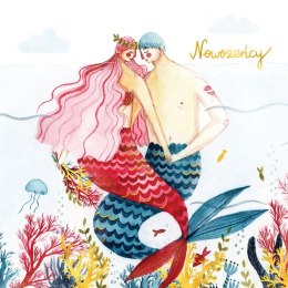 Kartka składana KARNET KW Slub syreny kw Henry (5907465660396)