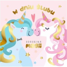 Kartka składana KARNET KW slub jednorożce kw Henry (5907465660372)