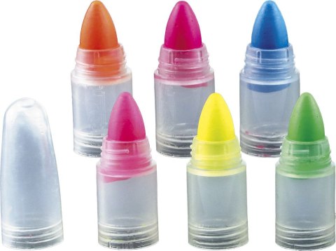 Kredki do malowania twarzy segmentowe fluo 6 kol. Titanum Kredki do malowania twarzy segmentowe fluo 6 kol. Titanum