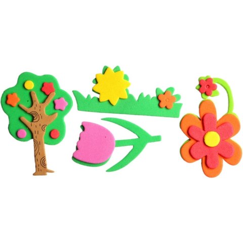 Naklejka (nalepka) Craft-Fun Series pianka - kwiatki, drzewa Titanum (EB650D)