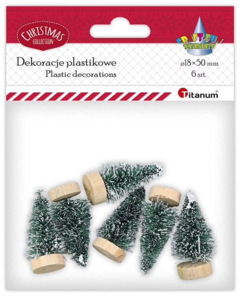 Ozdoba świąteczna Craft-Fun Series miniaturowa choinka Titanum (DIY-CH-12(7)) Ozdoba świąteczna Craft-Fun Series miniaturowa choinka Titanum (DIY-CH-12(7))