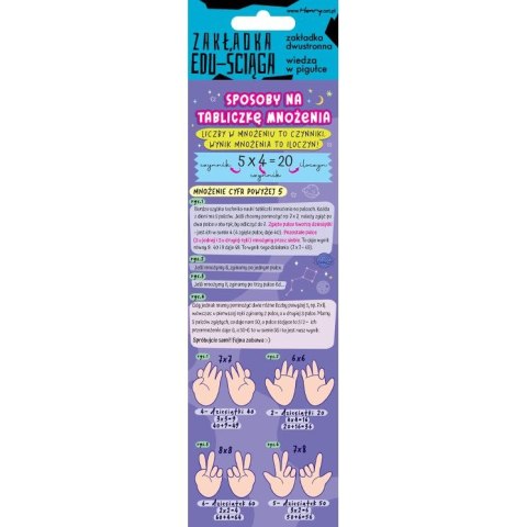 Zakładka do książki Ściąga sposoby na tabliczke mnożenia Henry (5905701482702) Zakładka do książki Ściąga sposoby na tabliczke mnożenia Henry (5905701482702)