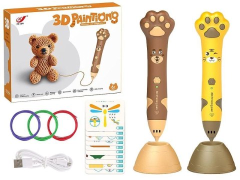 Zestaw kreatywny dla dzieci długopis 3D, z zestawem kolorowych wkładów, kabel USB Adar (625747) Zestaw kreatywny dla dzieci długopis 3D, z zestawem kolorowych wkładów, kabel USB Adar (625747)
