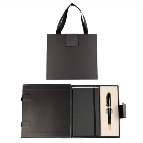 Zestaw piśmienniczy PREMIUM SYMPHONY CZARNY PIÓRO+NOTES +ETUI Cresco (850011 02) Zestaw piśmienniczy PREMIUM SYMPHONY CZARNY PIÓRO+NOTES +ETUI Cresco (850011 02)