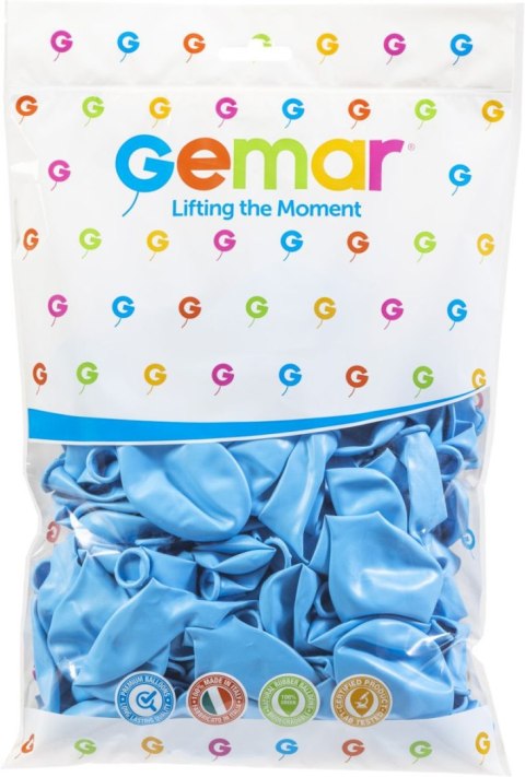 Balon gumowy pastelowy 100 szt niebieski 12cal Godan (G110/72) Balon gumowy pastelowy 100 szt niebieski 12cal Godan (G110/72)