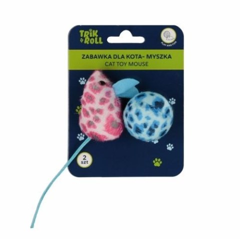 Gadżet Zabawka dla kota Myszka pluszowa i Piłka pluszowa Trik Roll (560728)