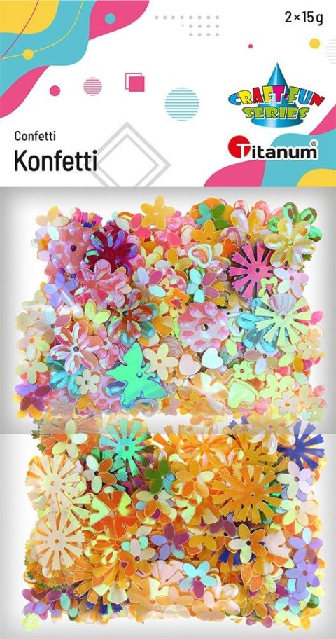 Konfetti Craft-Fun Series mix wiosenny tonacja żółta Titanum (2324001) Konfetti Craft-Fun Series mix wiosenny tonacja żółta Titanum (2324001)