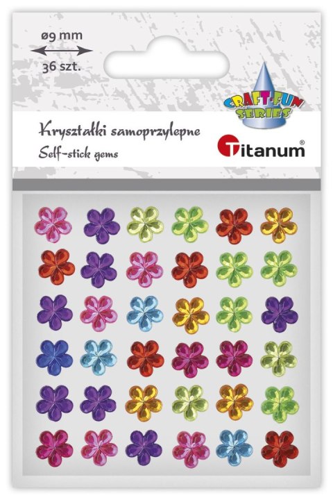 Kryształki Craft-Fun Series kwiatki mix Titanum (24SL0395) Kryształki Craft-Fun Series kwiatki mix Titanum (24SL0395)