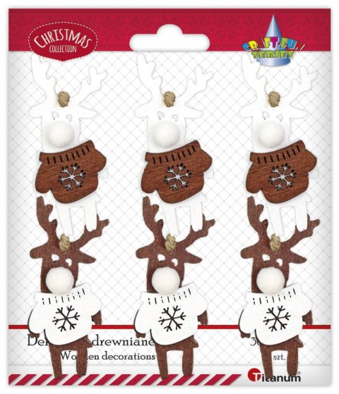 Ozdoba świąteczna Craft-Fun Series zawieszki renifery w sweterkach Titanum (DIY-XM(585)) Ozdoba świąteczna Craft-Fun Series zawieszki renifery w sweterkach Titanum (DIY-XM(585))