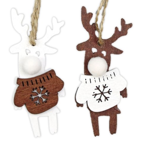 Ozdoba świąteczna Craft-Fun Series zawieszki renifery w sweterkach Titanum (DIY-XM(585)) Ozdoba świąteczna Craft-Fun Series zawieszki renifery w sweterkach Titanum (DIY-XM(585))
