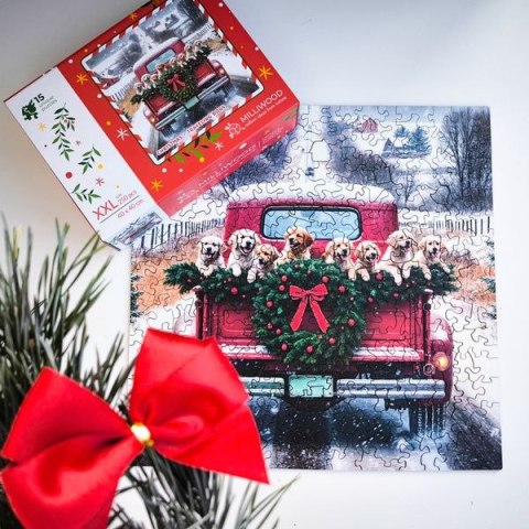 Puzzle Puzzle drewniane - Christmas - Podróżujące psy - 250el. 250 el. Alexander (50943) Puzzle Puzzle drewniane - Christmas - Podróżujące psy - 250el. 250 el. Alexander (50943)